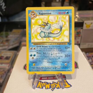 1999 Pokemon Vaporeon Jungle 28 of 64 Heavily Played
