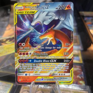 2019 Pokemon Reshiram & Charizard GX Tag Team Unbroken Bonds Full Art 20 of 214 Holo Mint