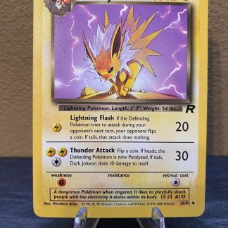 1999 Pokemon Dark Jolteon Team Rocket 38 of 82 Moderately Played