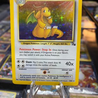 1999 Pokemon Dragonite Fossil 4 of 62 Holo Lightly Played