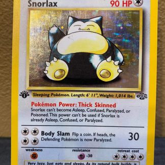 1999 Pokemon Snorlax 1st Edition Jungle 11 of 64 Holo Moderately Played