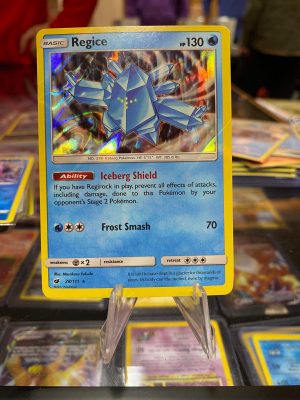 2017 Pokemon Regice Sun & Moon Crimson Invasion 28 of 111 Lightly Played