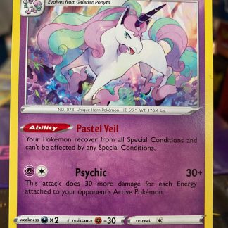 2020 Pokemon Galarian Rapidash Sword & Shield 082 of 202 Mint