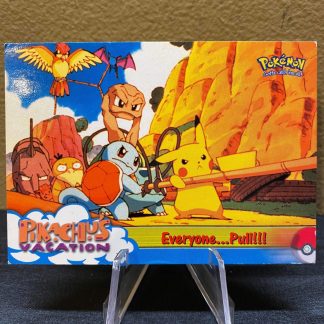1999 Pokemon Topps Pikachu's Vacation Everyone...Pull!!! 52 Lightly Played