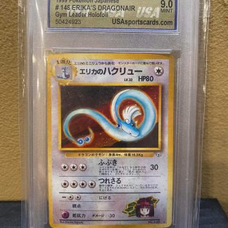 1999 Pokemon Japanese Erika's Dragonair Gym Leader Holofoil #148 USA 9.0 Mint