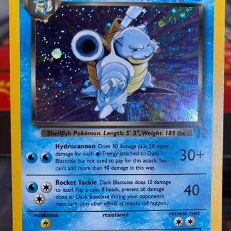 1999 Pokemon Dark Blastoise Team Rocket Holo 3 of 82 Moderately Played