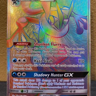 2018 Pokemon Greninja GX Forbidden Light Full Art 133 of 131 Rainbow Holo Lightly Played
