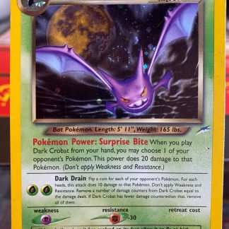 2000 Pokemon Dark Crobat Neo Destiny 2 of 105 Holo Heavily Played