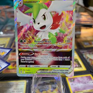 2022 Pokemon Shaymin VStar Brilliant Stars Full Art 014 of 172 Holo Mint