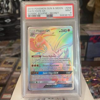 2019 Pokemon FA/Flygon GX Sun & Moon Cosmic Eclipse Secret #256 PSA 9 Mint