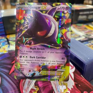 2014 Pokemon Gengar EX XY Phantom Forces Full Art 34 of 119 Holo Mint