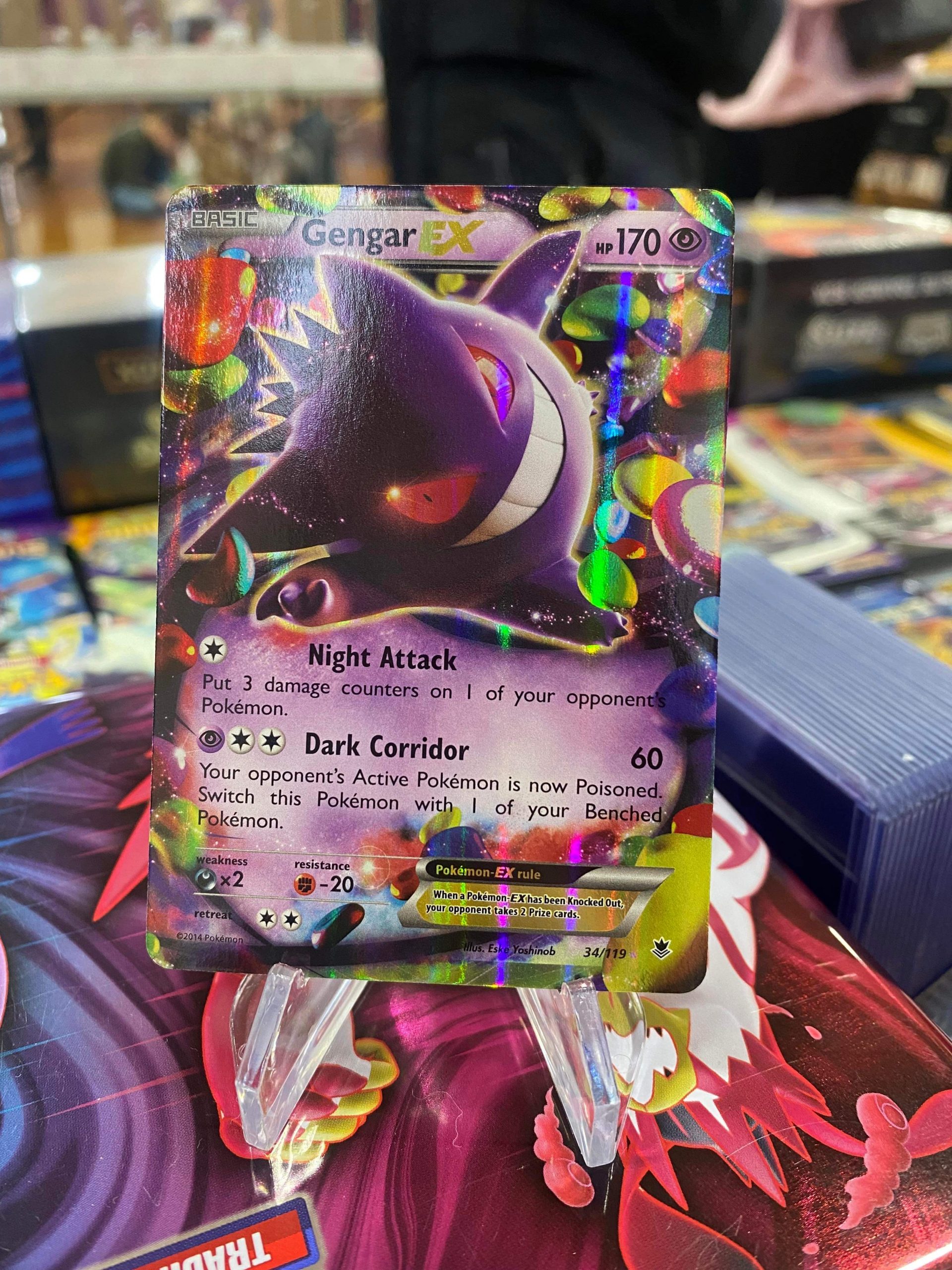  Pokemon - Gengar (34/119) - XY Phantom Forces - Holo