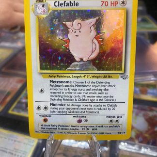 1999 Pokemon Clefable Jungle Set Holo 1 of 64 Lightly Played