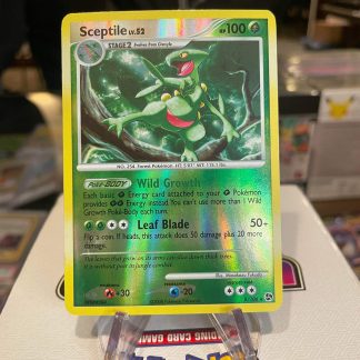 2008 Pokemon Sceptile LV. 52 Diamond & Pearl Great Encounters 8 of 106 Holo Lightly Played