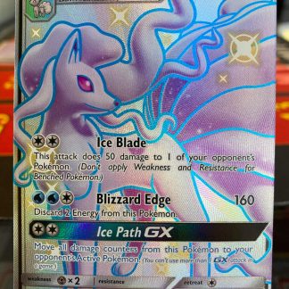 2019 Pokemon Alolan Ninetales GX Hidden Fates Full Art SV53 of SV94 Shiny Holo Mint