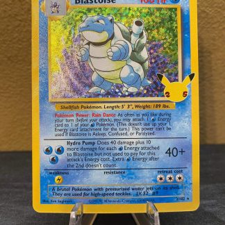 1998 Pokemon Blastoise 25th Anniversary Celebrations 2 of 102 Holo Mint