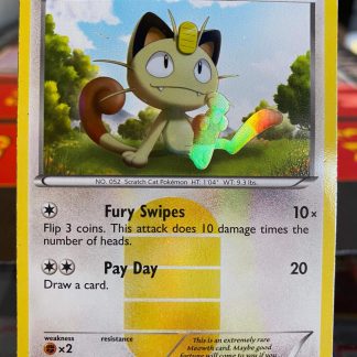 2011 Pokemon Meowth Noble Victories 102 of 101 Reverse Holo Moderately Played