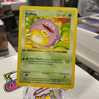1999 Pokemon Koffing 1st Edition Base Set 51 of 102 Lightly Played