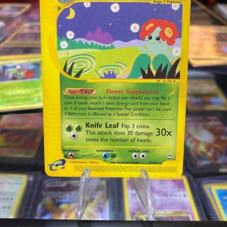 2002 Pokemon Bellossom Aquapolis 5 of 147 Non Holo E-Reader Mint