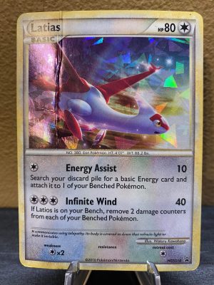 2010 Pokemon Latias HeartGold SoulSilver HGSS10 Cracked Iced Holo Damaged