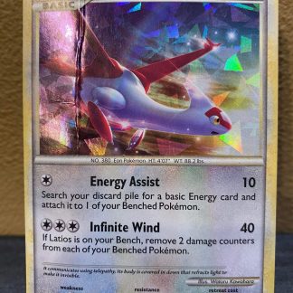 2010 Pokemon Latias HeartGold SoulSilver HGSS10 Cracked Iced Holo Damaged