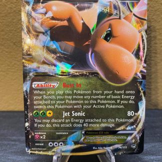 2014 Pokemon Dragonite EX XY Furious Fists 74 of 111 Holo Heavily Played