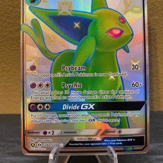 2019 Pokemon Espeon GX Hidden Fates Full Art SV60 of SV94 Shiny Holo Mint