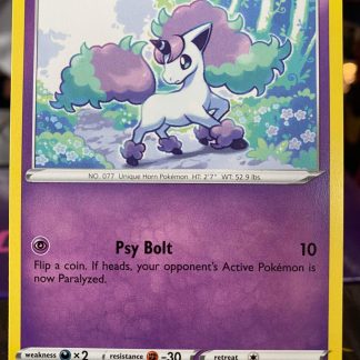 2020 Pokemon Galarian Ponyta Sword & Shield 081 of 202 Mint