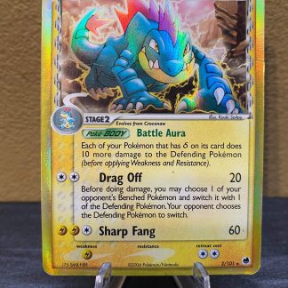 2006 Pokemon Feraligatr Delta Species EX Dragon Frontiers 2 of 101 Holo Moderately Played
