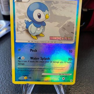 2007 Pokemon Piplup Diamond & Pearl Stamped 93 of 103 Reverse Holo Mint
