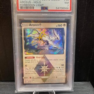 2018 Pokemon Arceus Sun & Moon Forbidden Light #96 Holo PSA 7 Near Mint