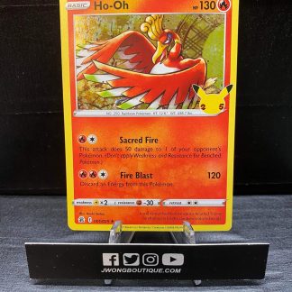 2021 Pokemon Ho-Oh 25th Anniversary Celebrations 001 of 025 Near Mint