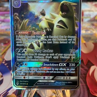 2018 Pokemon Tyranitar GX Lost Thunder Full Art 121 of 214 Holo Mint