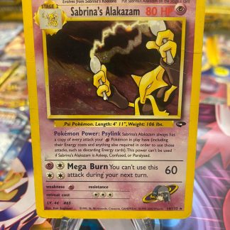 2000 Pokemon Sabrina’s Alakazam Gym Challenge 16 of 132 Holo Heavily Played