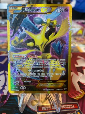 2016 Pokemon Alakazam EX Fates Collide Full Art 125 of 124 Holo Mint