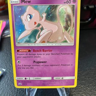 2019 Pokemon Mew Sun & Moon Black Star Promo SM215 Holo Mint