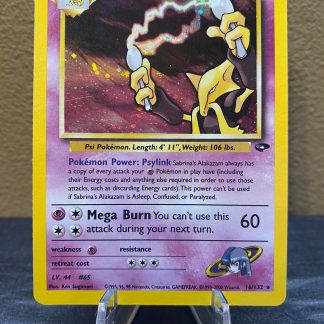 2000 Pokemon Sabrina’s Alakazam Gym Challenge 16 of 132 Holo Moderately Played