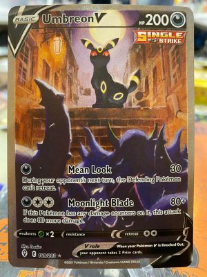 2021 Pokemon Umbreon V SWSH Evolving Skies Holo 189 of 203 Mint