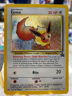 2000 Pokemon Black Star Promo Eevee Holo #11 Near Mint