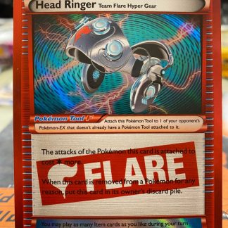 2014 Pokemon Trainer Head Ring Team Flare Hyper Gear Holo 97 of 119 Lightly Played