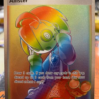 2020 Pokemon SWSH Allister Vivid Voltage Rainbow Secret 192 of 185 Near Mint