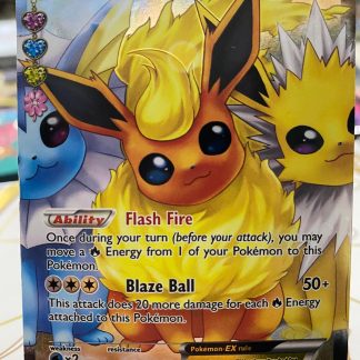 2016 Pokemon Flareon EX Holo RC28 of RC32 Moderate Played