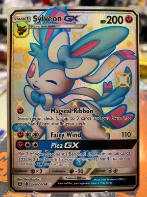 2019 Pokemon Sylveon GX S & M Hidden Fates Holo SV76 of SV94 Near Mint