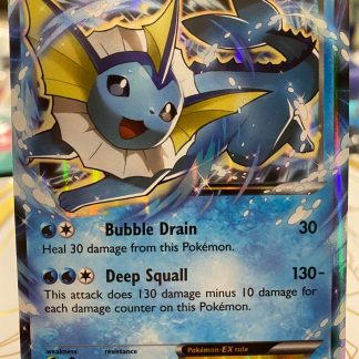 2016 Pokemon Vaporeon EX Holo 24 of 83 Near Mint