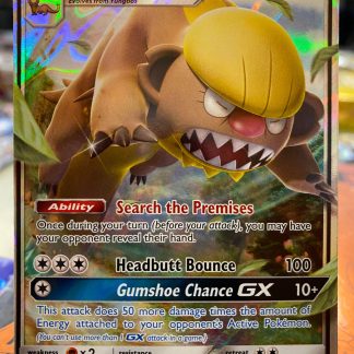 2017 Pokemon Gumshoos GX Sun & Moon Holo 110 of 149 Near Mint