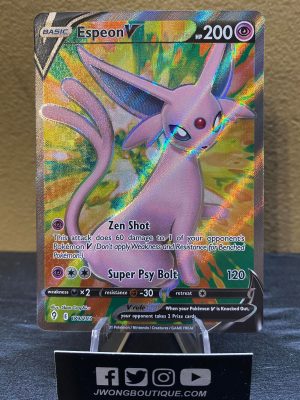 2021 Pokemon Espeon V SWSH Evolving Skies Holo 179 of 203 Near Mint