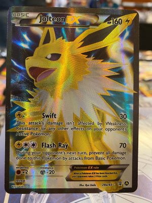 2017 Pokemon Jolteon EX Eevee Eeveelution Full Art 28a of 83 Holo Mint