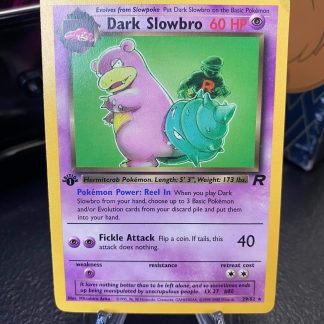 2000 Pokemon 1st Edition Dark Slowbro Team Rocket 29 of 82 Near Mint