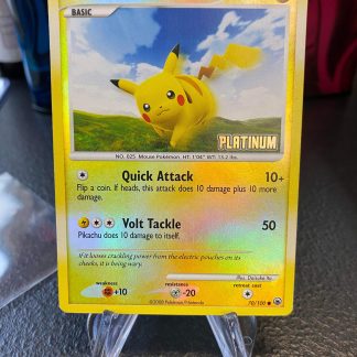 2008 Pokemon Pikachu Diamond & Pearl Platinum Stamped 70 of 100 Reverse Holo Near Mint