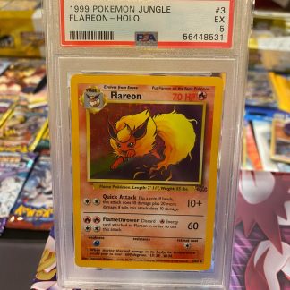 1999 Pokemon Flareon Jungle #3 Holo PSA 5 Excellent